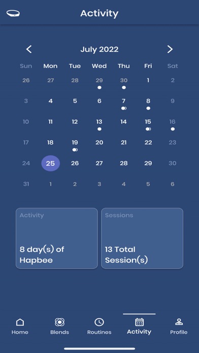 Hapbee Sleep & Health Wearable iPhone screenshot 4 - Health & Fitness app