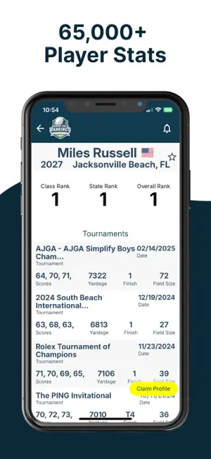 Junior Golf Rankings screenshot 2