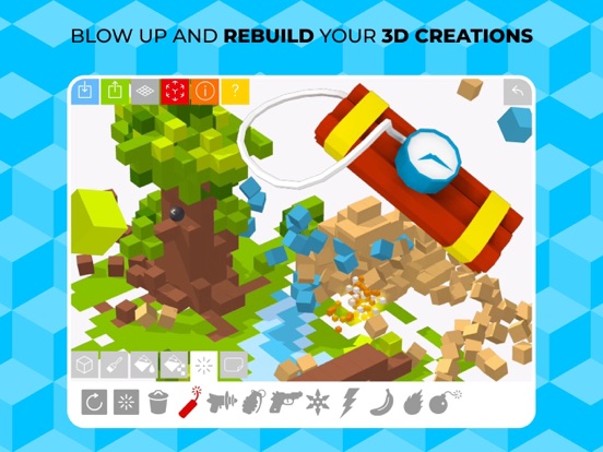 Tayasui Blocks - Brick & Block iPad app afbeelding 6