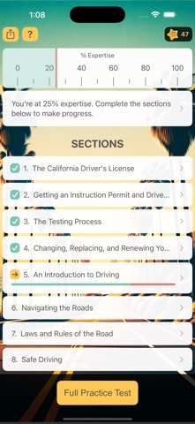California DMV Road Ready iPhone screenshot