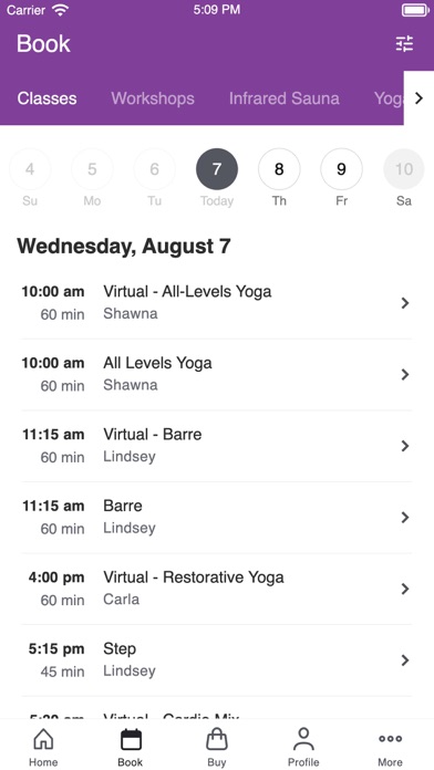 Premier Yoga & Fitness Screenshot