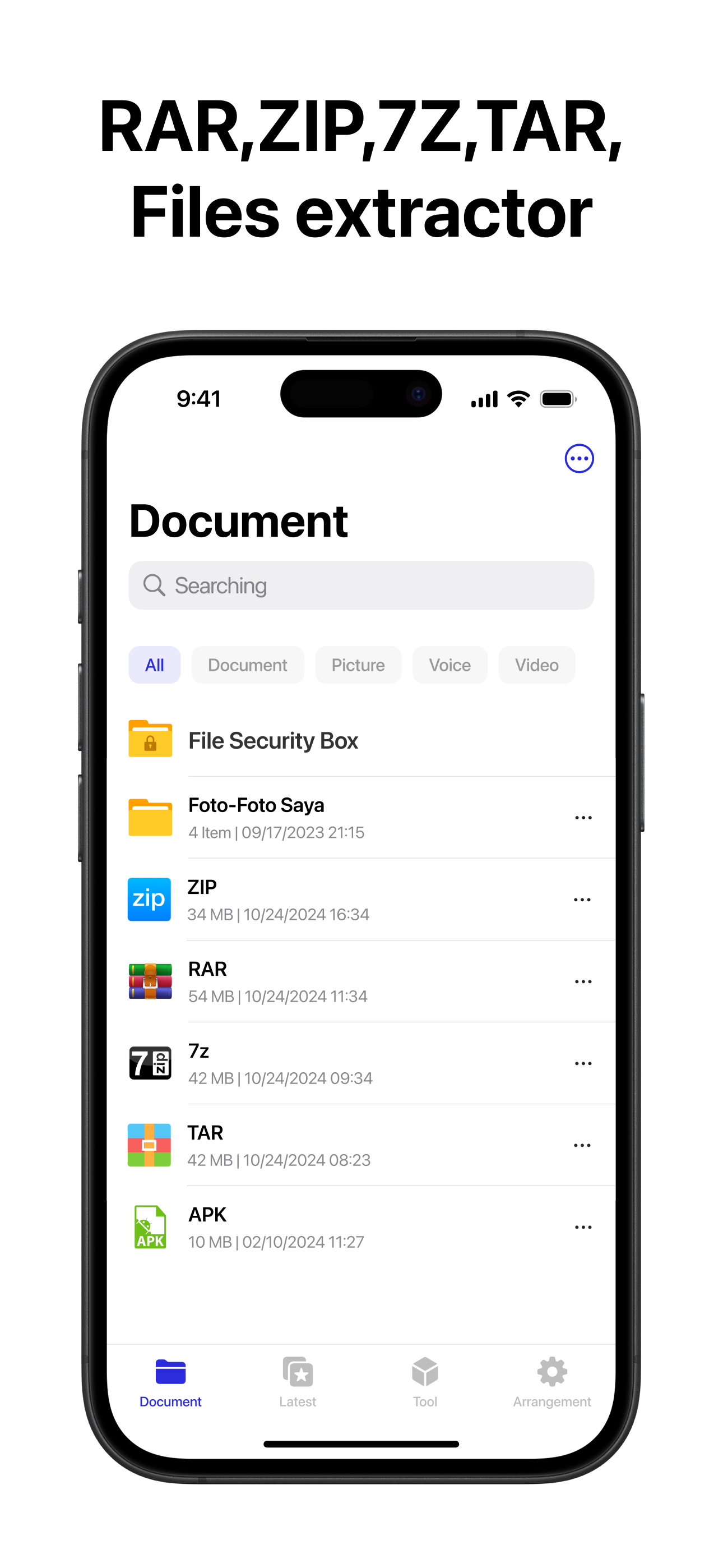 Zip & RAR & 7z File Extractor