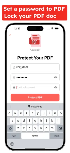 PDF Secure, Lock PDF password screenshot 2