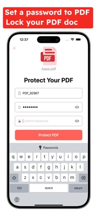 PDF Secure, Lock PDF password screenshot 2