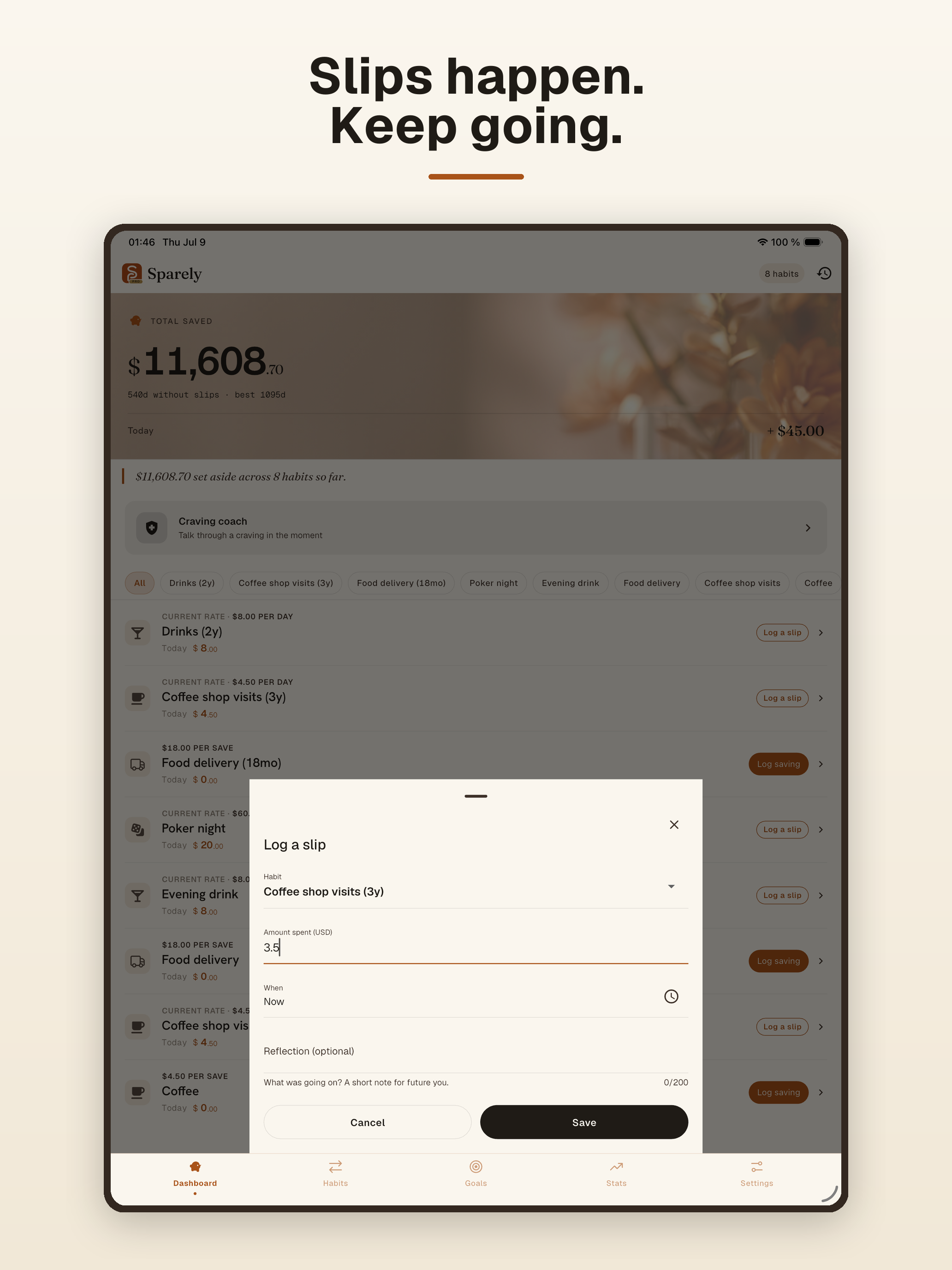 Sparely: Savings Tracker screenshot 10