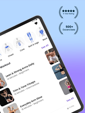 30 Day Workout - QuickFit iPad screenshot