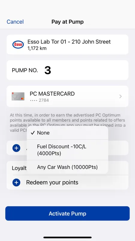 Esso and Mobil™ App screenshot 4 of 7