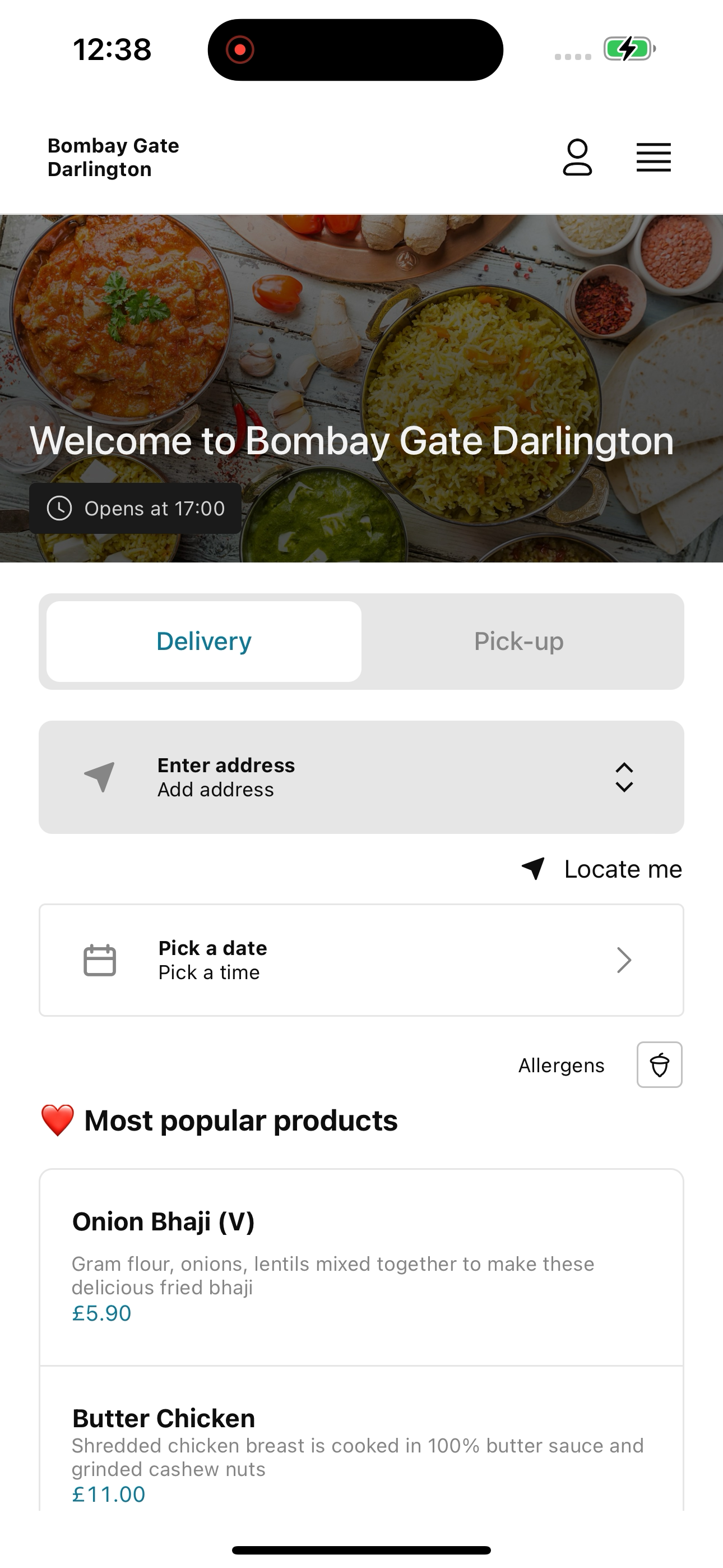Bombay Gate Darlington screenshot 3