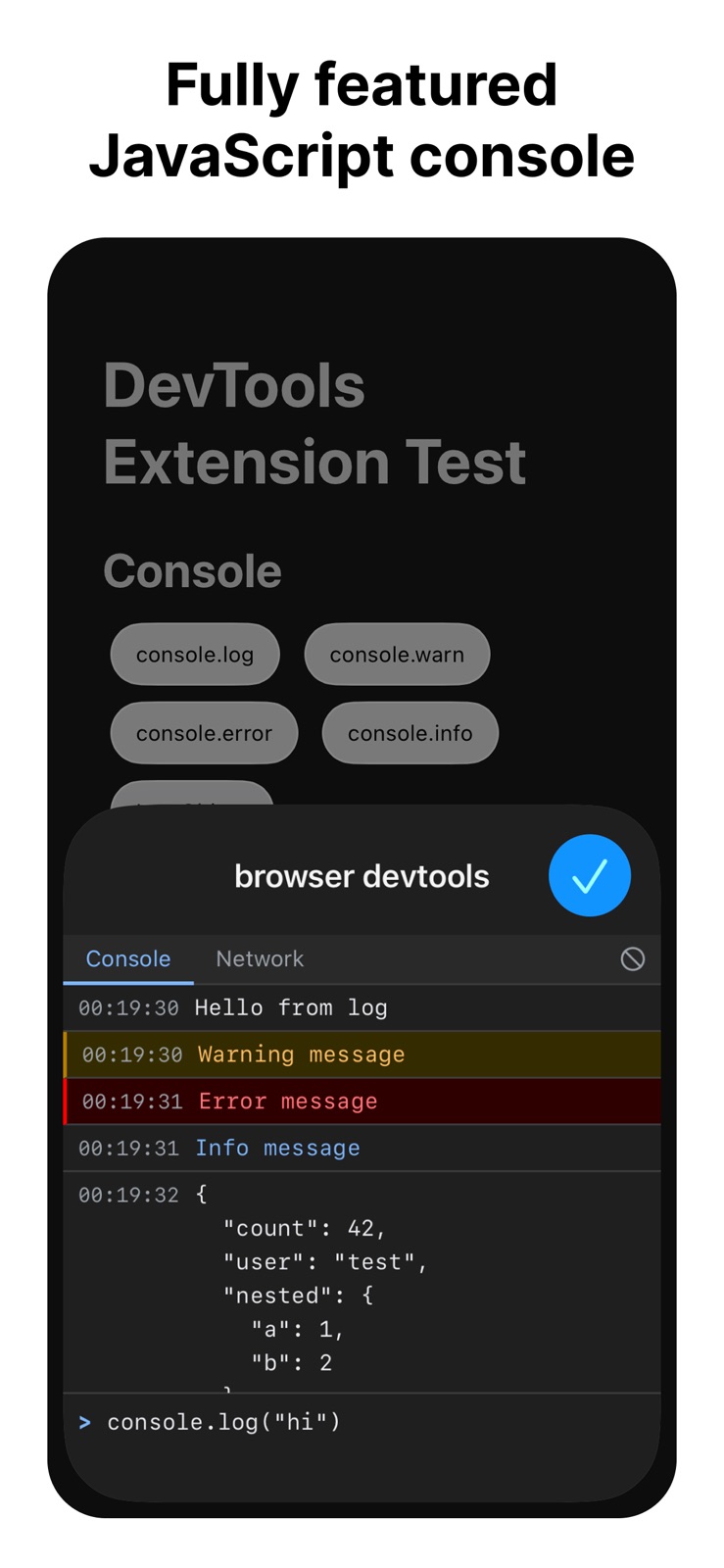 devtools iphone screenshot 1