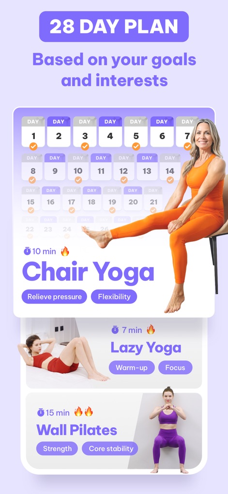Daily Yoga: Yoga for Fitness® - Planes personalizados, variedad