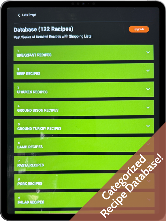 Lets Meal Prep iPad screenshot 4 - Health & Fitness app
