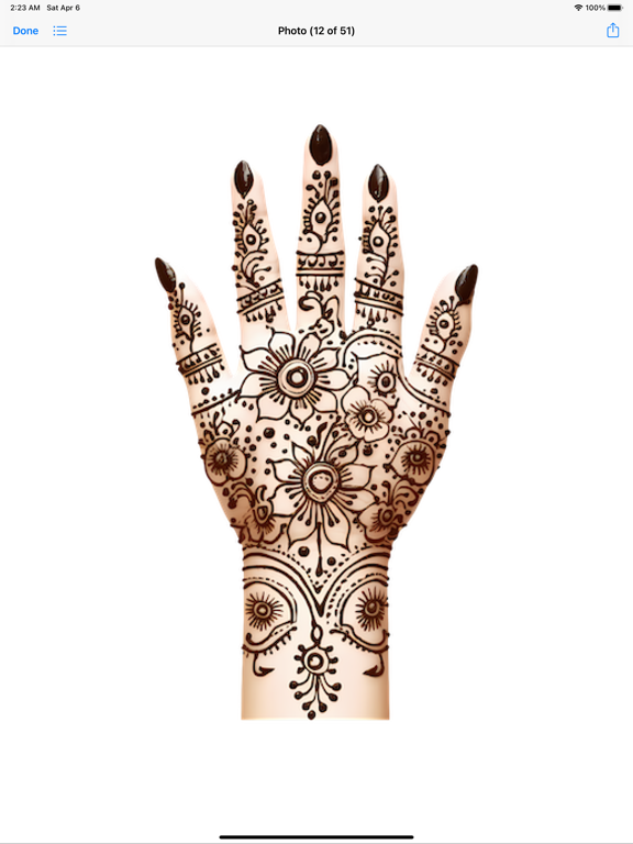 New Mehndi Henna Designs HD iPad screenshot 8 - Stickers app