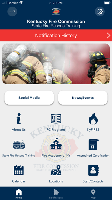 Kentucky Fire Commission Screenshot