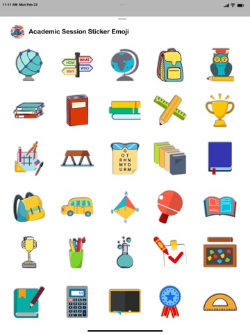 Academic Session Sticker Emoji iPad screenshot