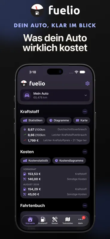 Fuelio - Combustible y gastos screenshot 1 of 10