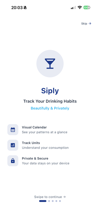 Siply - Drink Diary Screenshot 1 of 5