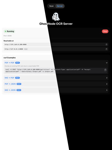 GhostNode iPad screenshot