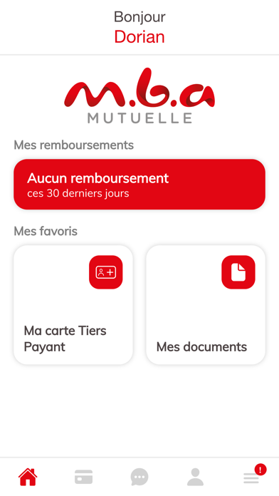 Screenshot #1 pour Espace adhérent MBA Mutuelle