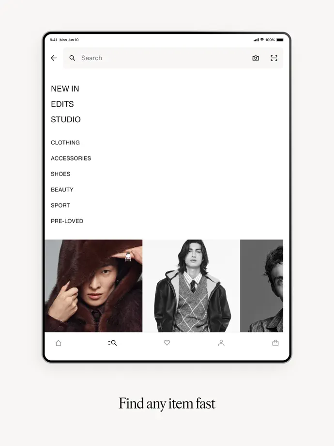 H&M iPad screenshot 3