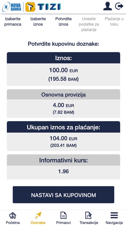 TIZI - Transfer novca u BIH screenshot-4