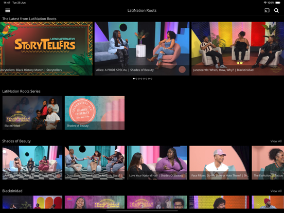 LatiNation iPad screenshot 3 - Entertainment app