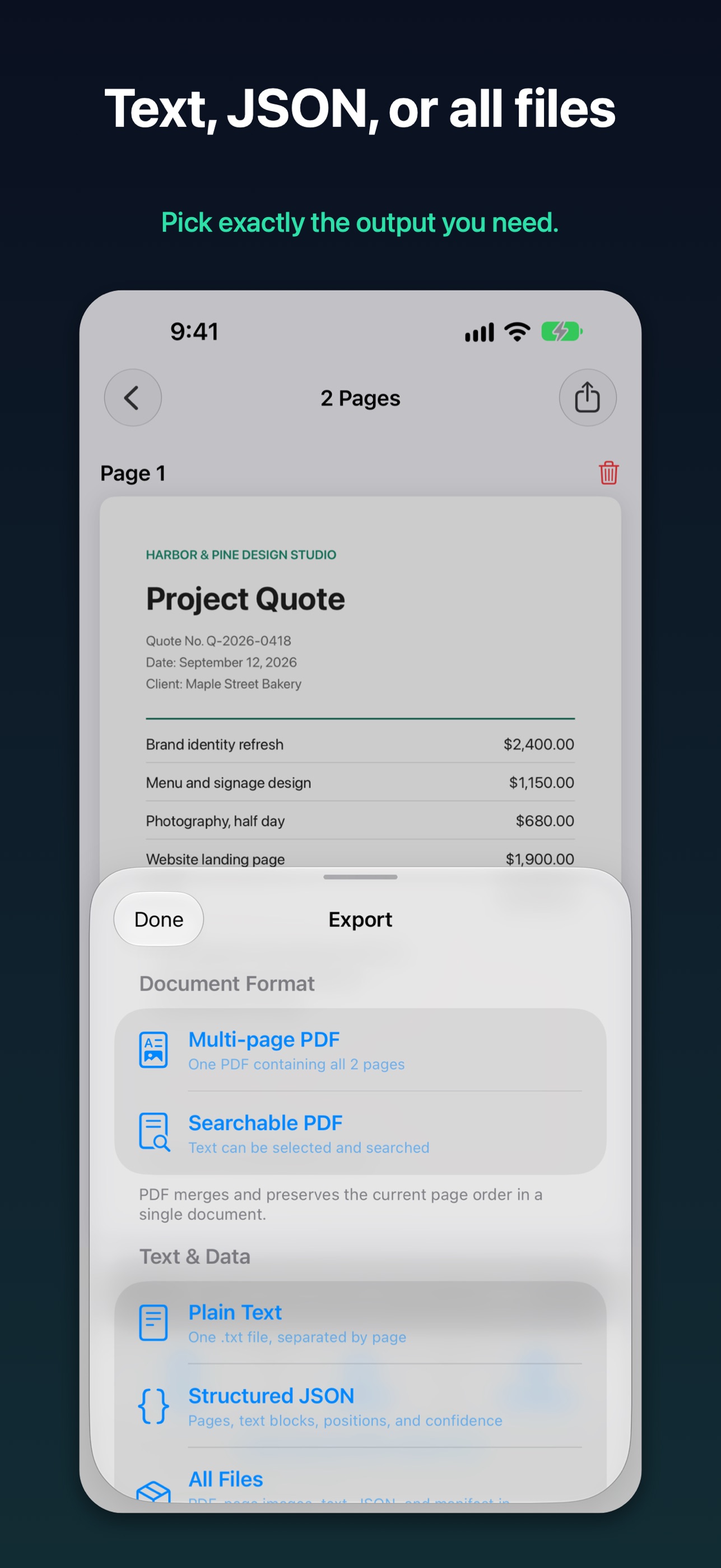 Screenshot 4 of ARC Scanner: Scan to Text