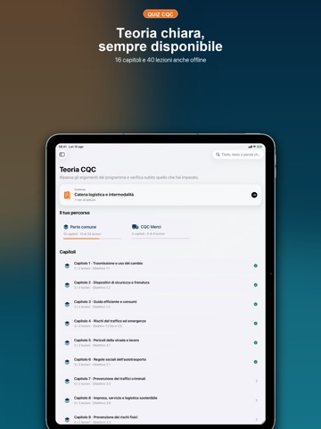 Quiz CQC iPad screenshot