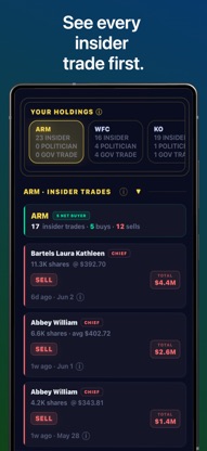 PortfolioDream Insider Trading screenshot 3