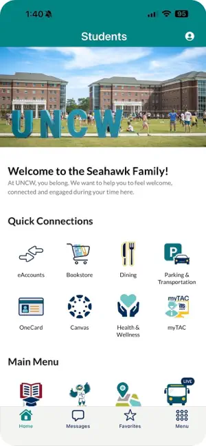 UNCW - Mobile screenshot 1