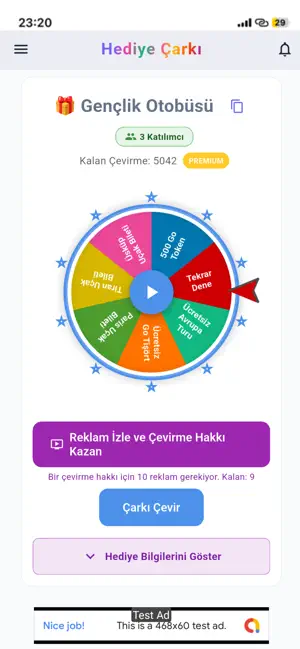 Hediye Çarkı - Çevir Kazan screenshot 1