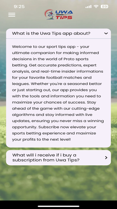 Uwa Tips - Proto Betting Screenshot