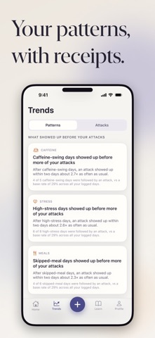 Aurella Migraine & Aura Log iPhone screenshot
