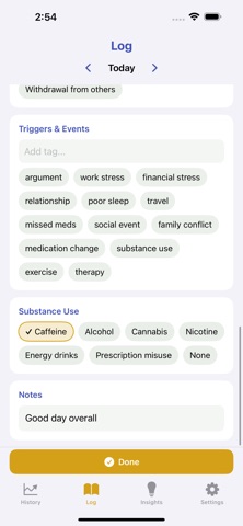 moody - bipolar tracker Screenshot 2 of 5