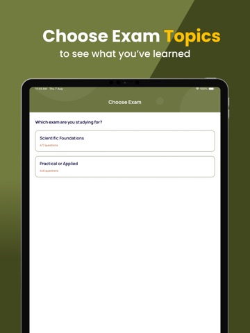 CSCS Practice Test iPad screenshot
