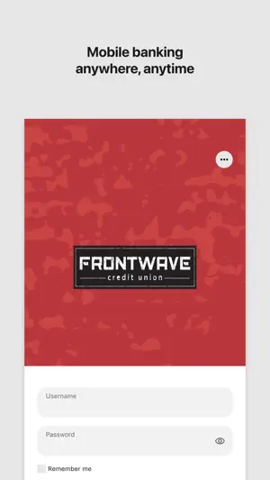 Frontwave Mobile Banking screenshot 1