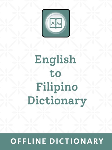 Filipino | Filipino Dictionary iPad screenshot