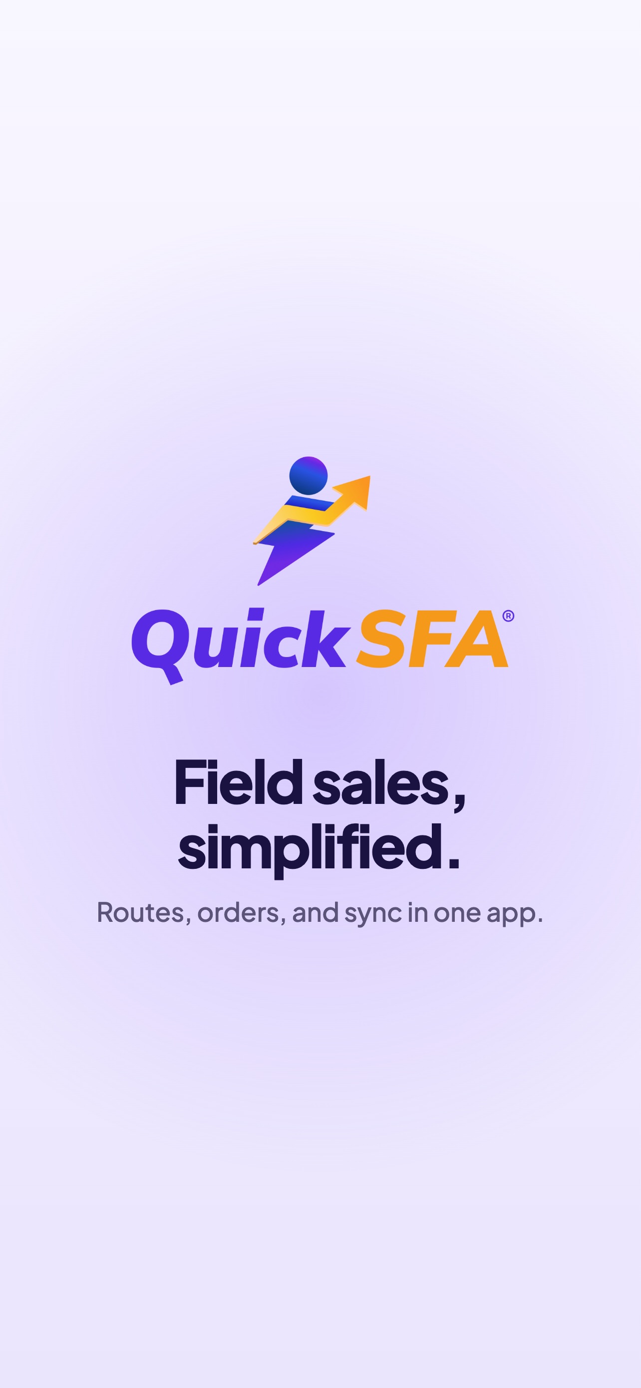 Screenshot 1 of QuickSFA