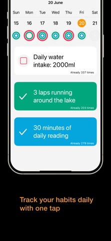 EasyHabitTrack - Build Habits iPhone screenshot