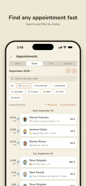Karbnote — Appointment Book screenshot 2