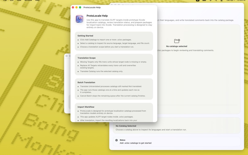 ProtoLocale screenshot