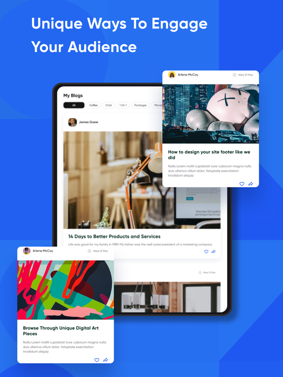 Mentoga iPad screenshot 5 - Social Networking app