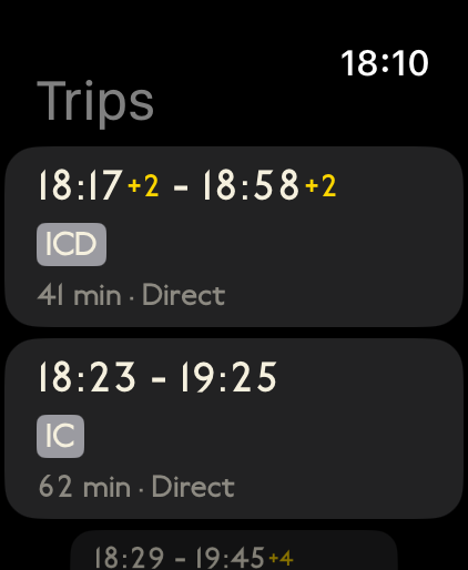 Treinwijzer screenshot 2