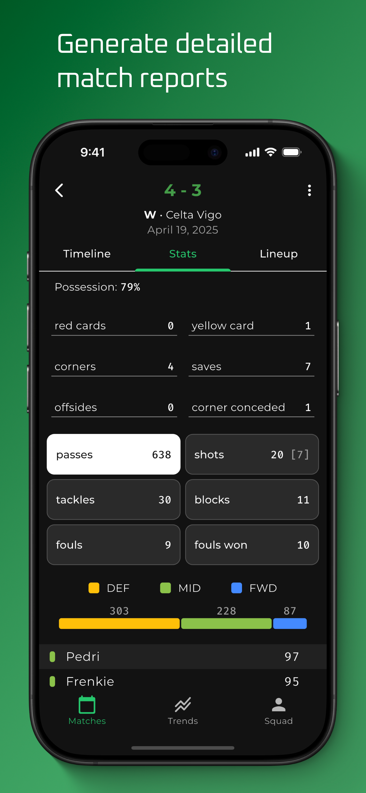 Statpad: Track Your Soccer screenshot 3