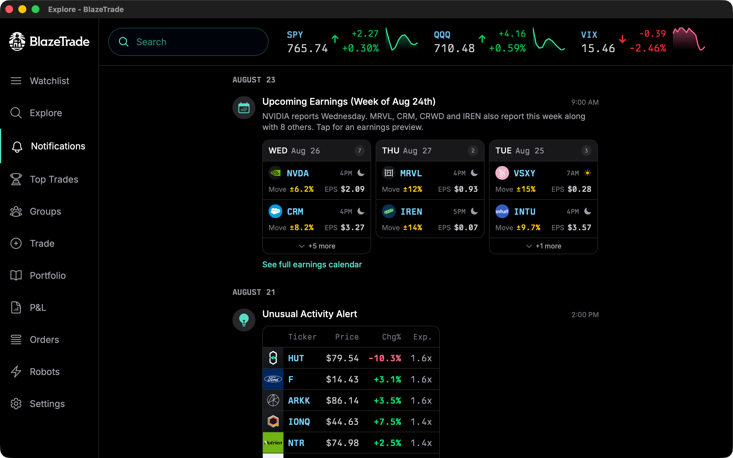 BlazeTrade Order Flow & Alerts screenshot 21