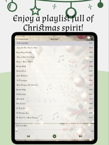 Christmas Karaoke & Songs iPad screenshot