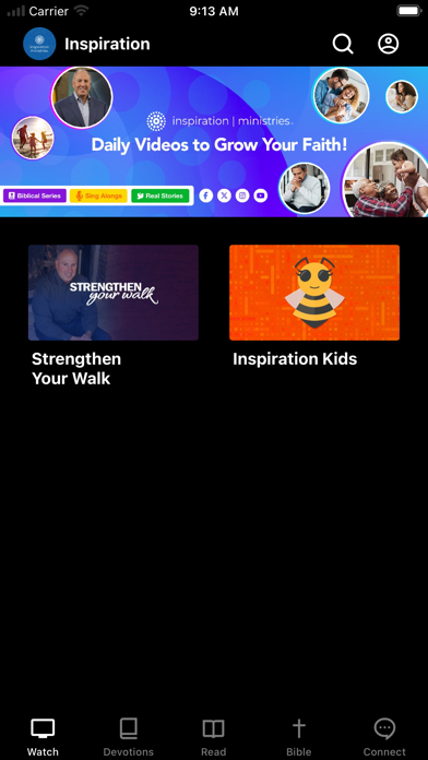 Screenshot 1 of Inspiration Ministries App