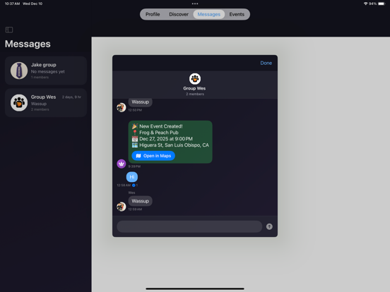 Group Wingmen app screenshot 3