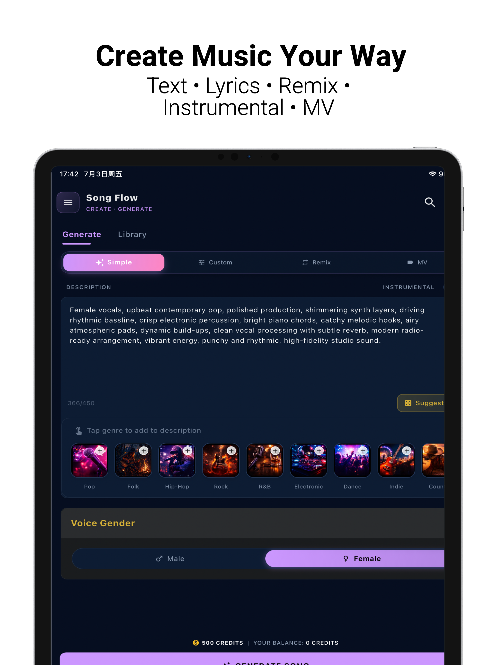 Song Flow: AI Music Creator screenshot 7