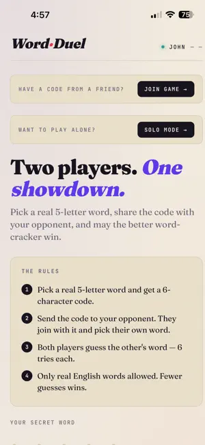 Word·Duel screenshot 1