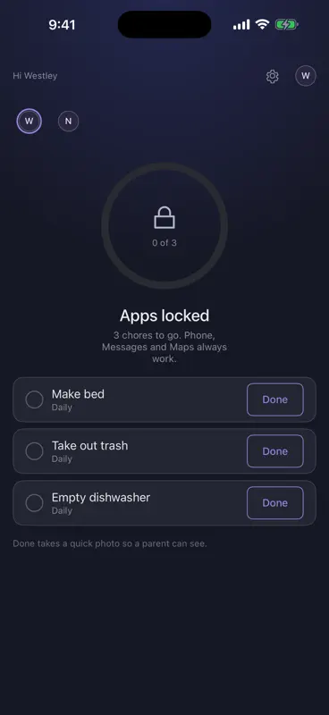 ChoreKey: Chores Unlock Phone screenshot 2 of 9